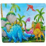 Woody Life Dinazorlar Dünyası 30 Ahşap Puzzle Yapboz Eğitici Çocuk Oyuncak