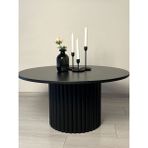 Woody Wood woodywood 90 cm Siyah Yuvarlak Orta Sehpa MDF Minimalist Stil ve Fonksiyonel Kullanım için İdeal - SİYAH