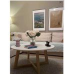 Woody Wood woodywood 90 cm Yuvarlak Orta Sehpa - BEYAZ