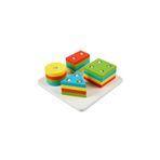 Woody Wood'S Woody Ahşap Geometrik Şekil Yerletirme Tablası Oyuncak