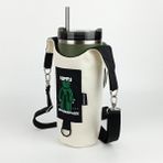 Woodycord El Yapımı Happy Bear Matara Termos Kılıfı Kulplu Model Quencher Pipetli 1,18 - Standart
