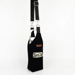 Woodycord Smile U Model Matara Termos Kılıfı El Yapımı Siyah Gabardin Kumaş Standart Kapasite
