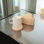 WoodyDesign Doğal Ahşap Dekoratif Yuvarlak Bardak Altlığı 5’li Naturel - 100 Adet