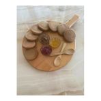 Woodydesign Sunum / Peynir Tabağı ( Naturel Ahşap)