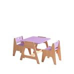 Woody&happy Cotable Ahşap Çocuk Aktivite Masa Takımı - Lila