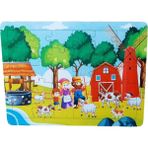 Woodylife 30 Parça Aile Çiftlik Hayvan Ve İnsan Puzzle Çocuk Oyuncak Ahşap Yapboz