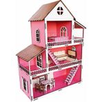 Woodylife Ahşap Oyuncak Ev Portatif Bebek Evi