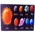 Woodylife Güneş ve Gezegenler Parça Puzzle Eğitici Çocuk Oyuncak Renkli Ahşap Yapboz