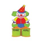 Woodylife Palyaço Galoşluk Anaokulu Kreş Kurs Merkezi Kirli Temiz Galoşluk Klinik Hastane Hijyen - Renkli