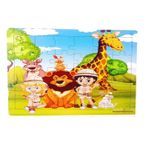 Woodylife Safari Hayvanları 35 Parça Puzzle Eğitici Çocuk Oyuncak Ahşap Yapboz
