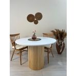 woodywood 103 Cmyemek Masası Yuvarlak Özel Tasarım Beyaz Ahşap Model Mutfak Ofis Masası Çalışma Masası Balkon