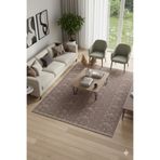 WOOF HOME Modern Pamuklu Halı Örtüsü Savan 4m2 Dokuma 160x240 Lastiksiz