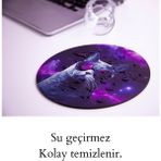 Woof Uzaydaki Havalı Kedi Mouse Pad