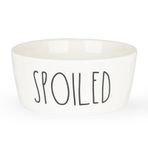 WoofinPets 30 oz Seramik Köpek Kasesi - 16 cm Ekstra Büyük Yiyecek Su Köpek Kasesi, Orta Köpekler için Ağır Hizmet Kaymaz Köpek Yemeği, Gıda Sınıfı Porselen Evcil Hayvan Besleyici Kase, Mikrodalga ve