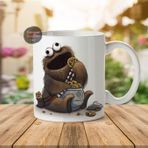 Wookiee Monster Kurabiye Canavarı Porselen Kupa Bardak