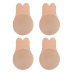 WOOKIT 2 Çift Yapışkanlı Sütyen, Yapışkan Görünmez Push up Bras Kadınlar için Backless Elbise Çıplak