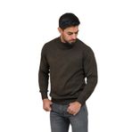 Woolen World Balıkçı Yaka Kalın Yünlü Erkek Triko Kazak KAHVERENGİ XXL