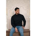 Woolen World Balıkçı Yaka Kalın Yünlü Erkek Triko Kazak LACİVERT XXL