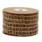 WOONEKY 1 Rulo Dokuma El Sanatları Için Rustik Şerit Manuel Diy Halat Örgülü Şerit Halat Şerit Çuval Çiçek Şerit Doğuş Zanaat Doğuş Dekoru Keten Şerit El Dekoru Noel Örgü Kemer Ipi