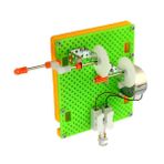 WOONEKY Eğitici Oyuncak Mini Jeneratör Motoru Minyatür Oyuncaklar El Krank Jeneratörü Diy Kök Oyuncaklar Mini Motor Bulmaca Oyuncaklar Çocuk Elektrik Robot