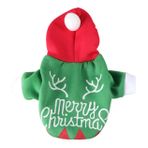 WOONEKY Noel Köpek Kostü ü Köpek Kış Ceket Komik Köpek Kostümleri Köpek Mont Sevimli Köpek Kostümleri Köpek Noel Pelerini Çay Fincanı Köpek Giysileri Köpek Noel Bez Noel Kostümleri Gömlek