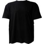 Wooppo Büyük Beden Siyah Bisiklet Yaka Erkek T-Shirt Pamuklu Kısa Kol Günlük Stil - 7XL