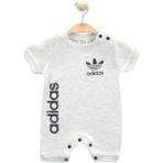 Woops Baby Marka Addas Desen Çıtçıtlı Tulum 6-24 Ay - Gri - 2 Yaş