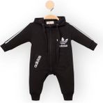 Woops Baby Marka Addas Desen Kapşonlu Tulum 6-24 Ay - Siyah - 2 Yaş