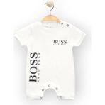 Woops Baby Marka Bossa Desen Çıtçıtlı Tulum Unisex 6-24 Ay - 2 Yaş - Ekru