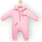 Woops Baby Marka Bossa Desen Kapşonlu Tulum 6-24 Ay - Pembe - 2 Yaş