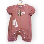 Woops Baby Marka Nke Desen Çıtçıtlı Tulum 6-24 Ay - Gül Kurusu - 2 Yaş
