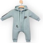 Woops Baby Marka Nke Desen Kapşonlu Tulum Unisex 6-24 Ay - 2 Yaş - Yeşil