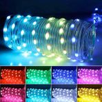 WoopStrip Uzaktan Kumandalı 32ft USB Powered Renk Değiştirme LED Peri Işıkları Şeridi