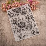 WooYangFun Neşeli Ev Vintage Çiçek Arka Plan Kabartma Klasörüne Hoş Geldiniz Kart Yapımı için Çiçek Kendin Yap Plastik Koleksiyon Defteri Fotoğraf Albümü Kart Kağıdı Kendin Yap El İşi Dekorasyon Şablon Kalıp