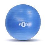 Woqes 65 cm Yüksek Kalite PVC Mavi Pilates Topu