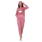 Wordex Fawn 3010 Peluş Welsoft Polar Kışlık Pandalı Cepli Kadın Pijama Takımı (as1, alpha, jaspo_s, x_l, Pudra, XL)