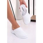Wordex SB2007 Beyaz Renk Ortopedik Taban Unisex Sabo Terlik
