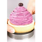 WorkAsist Delikli Yuvarlak Tart Kalıbı - Tekli Çap 8 Cm