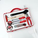 Workit 9 Parça El Aleti Set/Pense/Tornavida/Kontrol Kalemi/Kurbağacık/Çekiç/Metre/M.Bıçağı/Elektrik Bandı