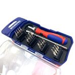 Workpro Wp200516 18 Parça Profesyonel Cr-v Cırcırlı Hassas/elektronikçi Bits Tornavida Seti Kırmızı