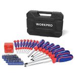Workpro Wp200518 56 Parça Cr-v Manyetik Profesyonel Tornavida ve Bits Uç Seti Mavi