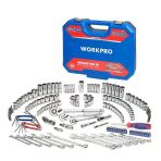 Workpro Wp202530 1/4'’ 3/8’’ 1/2'’ Metrik/İnç 164 Parça Cr-V Ağır Hizmet Lokma Kombine Anahtar Takımı