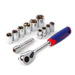 Workpro Wp202557 12 Parça 3/8’’ Cr-v Metrik Profesyonel Lokma Takımı Mavi