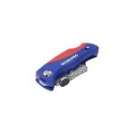 Workpro WP211006 Ağır Hizmet Paslanmaz Çelik Gövde Katlanır Rötuş Maket Bıçağı + 6 Adet Yedek
