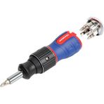 Workpro WP221071 6 in 1 Profesyonel CR-V Cırcırlı Manyetik Topaç Tornavida Seti