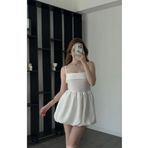 World Fashion Trends Askılı Mini Balon Elbise Wft8024
