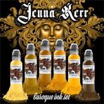 World Jenna Kerr Baroque 6'lı Set - World Famous Ink Dövme Boyası - 1oz/30ml