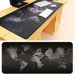 World Map Dünya Haritası Oyuncu Gaming Mouse Pad 90x40 Kaymaz Kauçuk Taban
