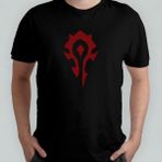 World Of Warcraft - Horde %100 Pamuklu Bisiklet Yaka T-Shirt - Siyah - 8 - 12 Yaş