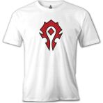 World Of Warcraft - Horde Beyaz Erkek Tshirt - 2XL